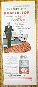 Vintage Ad: 1956 Allen Rubber Top W/bob Hope