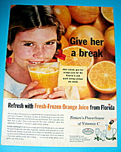 Vintage Ad: 1960 Orange Juice