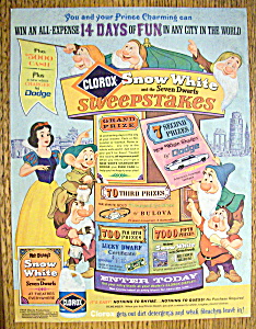 1967 Clorox With Snow White & 7 Dwarfs