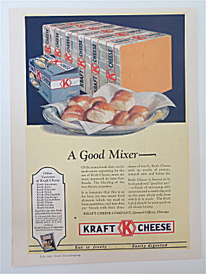 1927 Kraft Cheese With Block Of Cheese With Buns