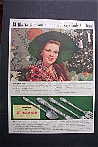 Vintage Ad: 1941 1847 Rogers Bros. With Judy Garland