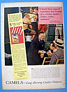 Vintage Ad: 1939 Camel Cigarettes W/ Joe Williams