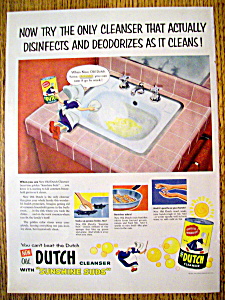 Vintage Ad: 1954 Old Dutch Cleanser