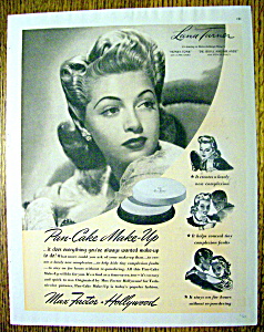 1941 Max Factor Pan Cake Make Up With Lana Turner