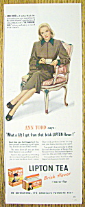1948 Lipton Tea With Ann Todd