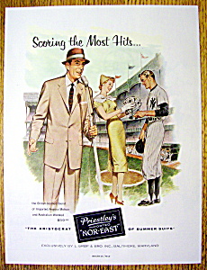 Vintage Ad: 1956 Priestley Nor-east Suits