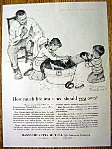 1961 Massachusetts Mutual Life Ins By Norman Rockwell