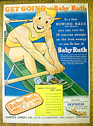 1939 Curtiss Baby Ruth With Man Rowing Boat