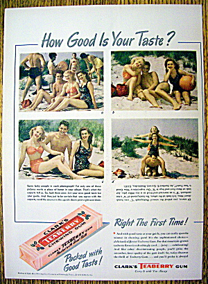1947 Clark's Teaberry Chewing Gum