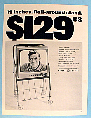 1966 General Electric Adventurer Iii Tv W/andy Griffith