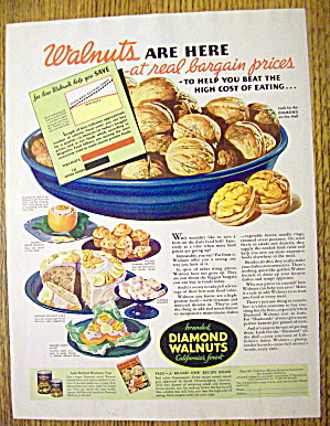 1935 Diamond Walnuts With Ways To Use Nuts
