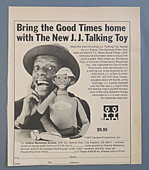 1975 James Evans Talking Toy/doll W/jimmie Walker