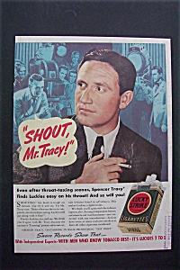 1938 Lucky Strike Cigarettes With Spencer Tracy