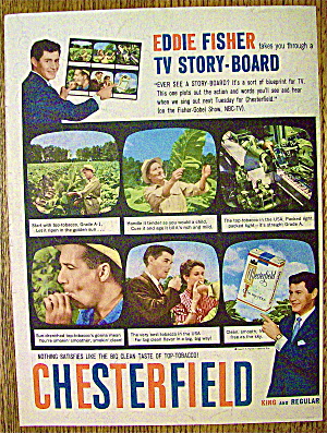 1958 Chesterfield Cigarettes With Eddie Fisher