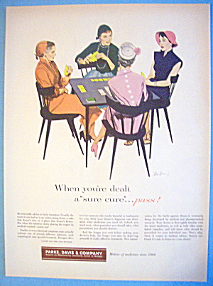 1955 Parke, Davis And Co. With Women Playing Cards