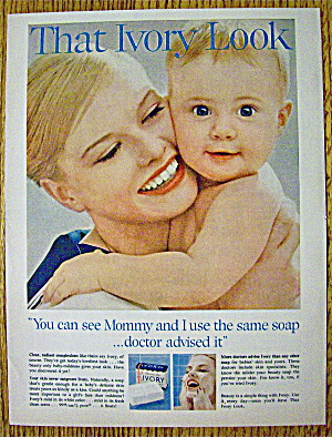 1960 Ivory Soap With Woman And Baby