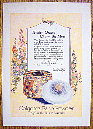 1924 Colgate's Face Powder With Florient Face Powder