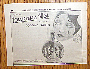 1926 Corday-paris With Toujours Moi & Woman