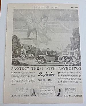 1929 Raybestos Brake Lining With Car Driving