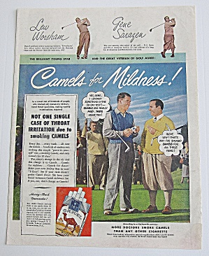 1949 Camel Cigarettes With Lew Worsham & Gene Sarazen