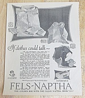1923 Fels-naptha Soap With If Clothes Could Talk
