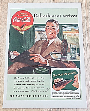 1941 Coca Cola With Man On A Train