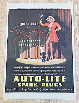 1937 Auto Lite Spark Plugs With Joan Blondell