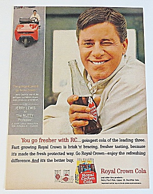 1963 Royal Crown Cola With Jerry Lewis