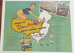 1950 New Jersey With Seashore Vacation