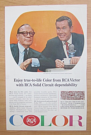1939 Rca Victor Color Tv With Jack Benny/johnny Carson