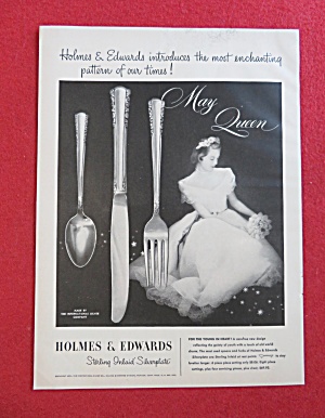1951 Holmes & Edwards Silverplate With May Queen