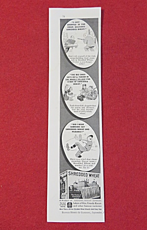 1937 Shredded Wheat With 3 Different Scenes