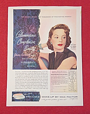 1951 Max Factor Pan Cake Make Up W/ Jane Greer