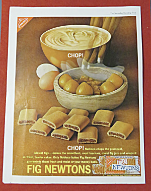 1961 Fig Newtons With Figs In A Bowl