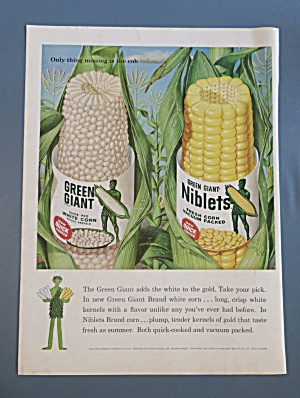 1959 Green Giant Corn With White Corn & Niblets