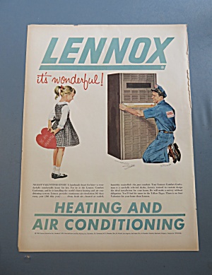 1960 Lennox Heating & Air Conditioning With Little Girl