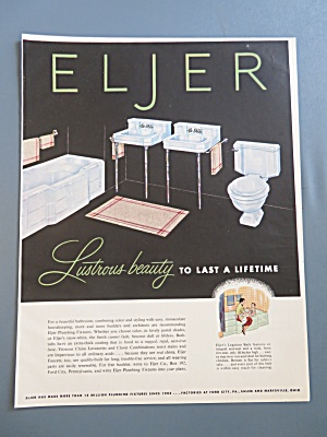 1953 Eljer Plumbing Fixtures With Beautiful Bathroom