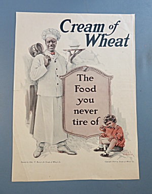 1918 Cream Of Wheat With Cream Of Wheat Man & Child