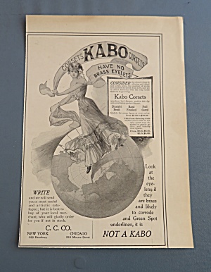 1900 Kabo Corsets With Lovely Woman