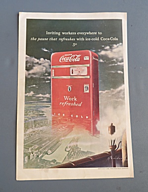 1948 Coca Cola (Coke) With Coca Cola Soda Machine
