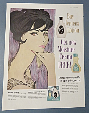1958 Jergens Lotion With Lovely Woman Smiling
