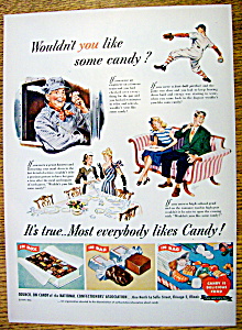 1947 Candy Is Delicious Food With 4 Different Scenes