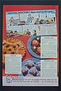 1936 Crisco Shortening With Rose Marie Cakes