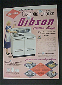 1952 Diamond Jubilee Gibson Electric Range