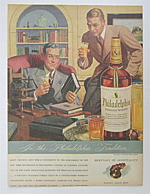 1943 Philadelphia Whiskey With Two Men Talking