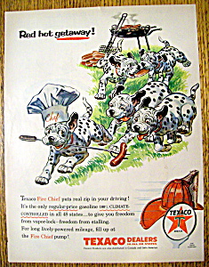 Vintage Ad: 1956 Texaco Gasoline With The Dalmatians
