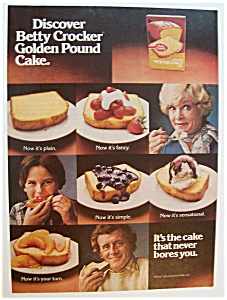 1977 Betty Crocker Pound Cake Mix