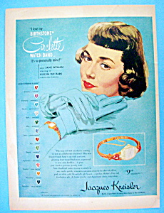 Vintage Ad: 1949 Jacques Kreisler W/ Jane Wyman