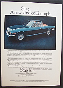 1971 Triumph Stag With A Sign That Says Great Car
