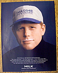 Ad: 1998 Milk (Where's Your Mustache) With Ron Howard
